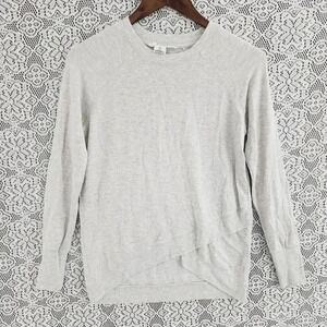 Workshop crew neck pullover women's sweater high low XS